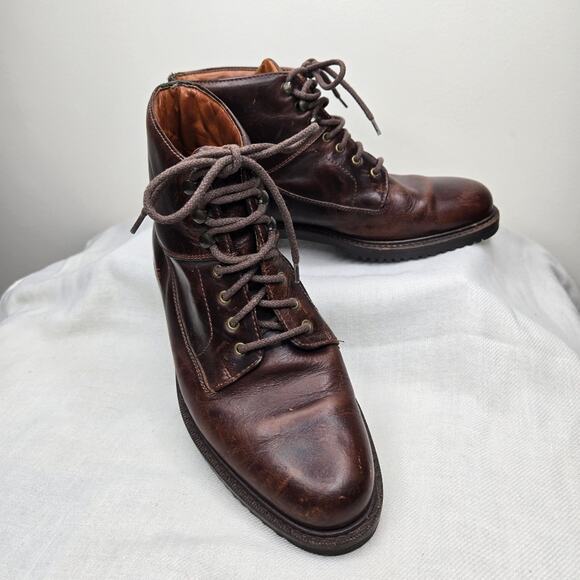 COLE HAAN COUNTRY Men's Brown Leather Boots Size 7 / Womens Size 9 - Picture 1 of 13